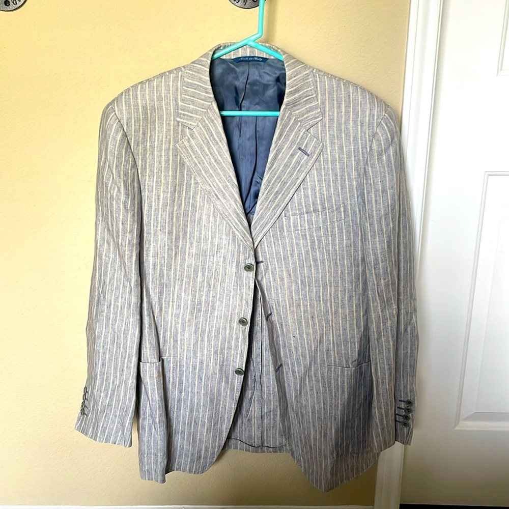 Canali Men’s Italian Striped Blazer